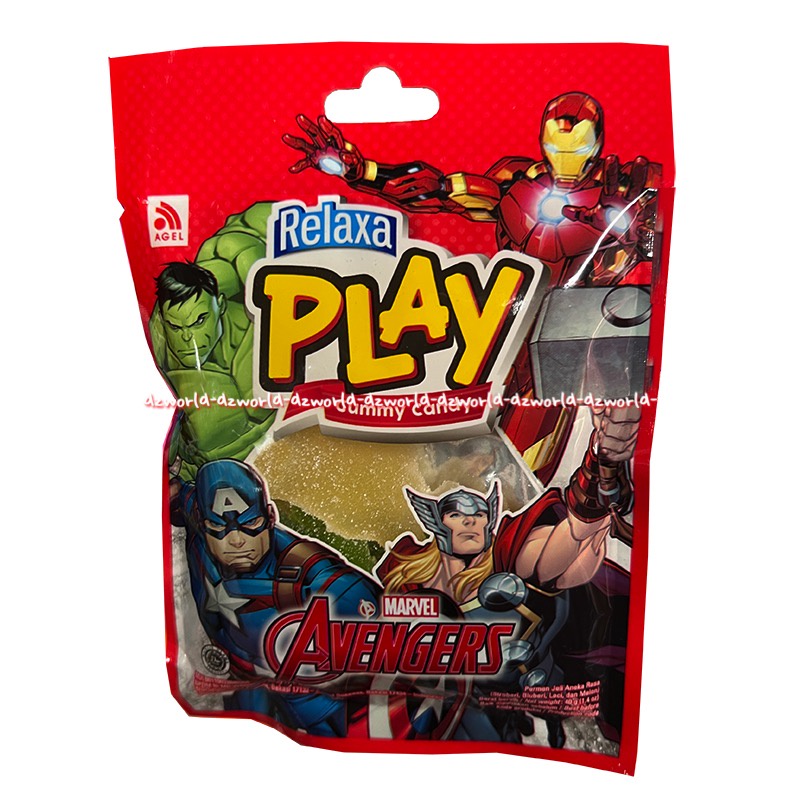 Relaxa Play Gummy Candy Permen Jelly Aneka Rasa Super Herro  Avenger Captain America 40gr