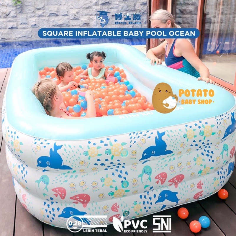 Dr Dolphin Inflatable Swimming Pool - Kolam Renang Karet