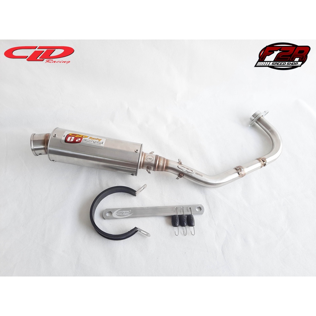 Knalpot CLD Racing Mio Sporty Smile,Mio Soul,Nouvo C2 Bulat Dan Oval