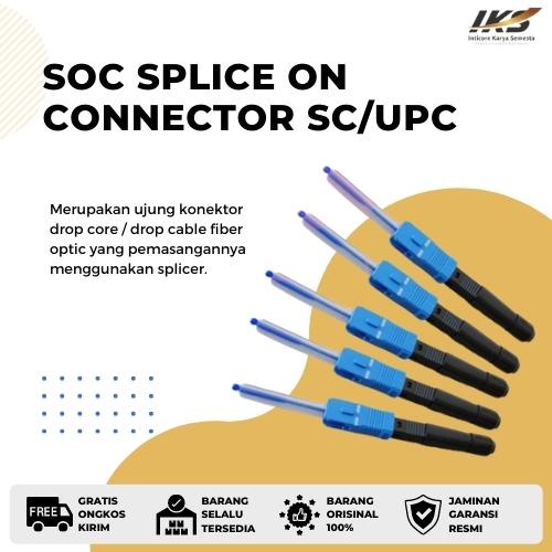 1Pack/5Pcs SOC Ilsintech (Splice on Connector) SC/UPC Sambungan Kabel Fiber Optik