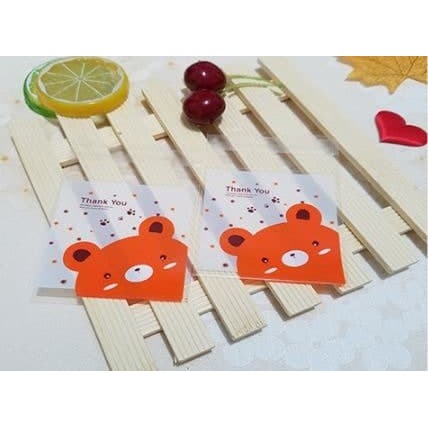 

CVCV337 Plastik Fancy Cookies - Kue - Permen - Accessories Thanks Bear