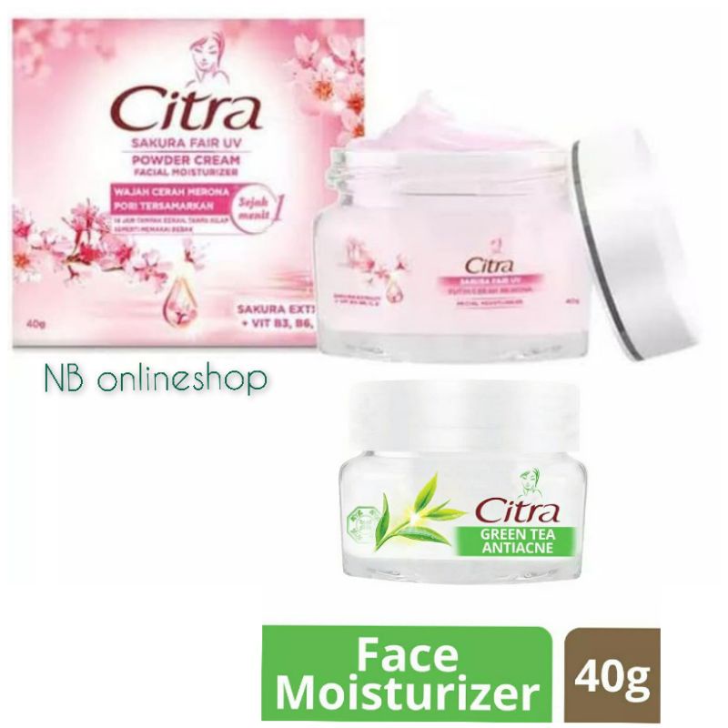 Citra Essence Kream Green Tea Antiacne 40gr Dan 20gr(Pelembab)