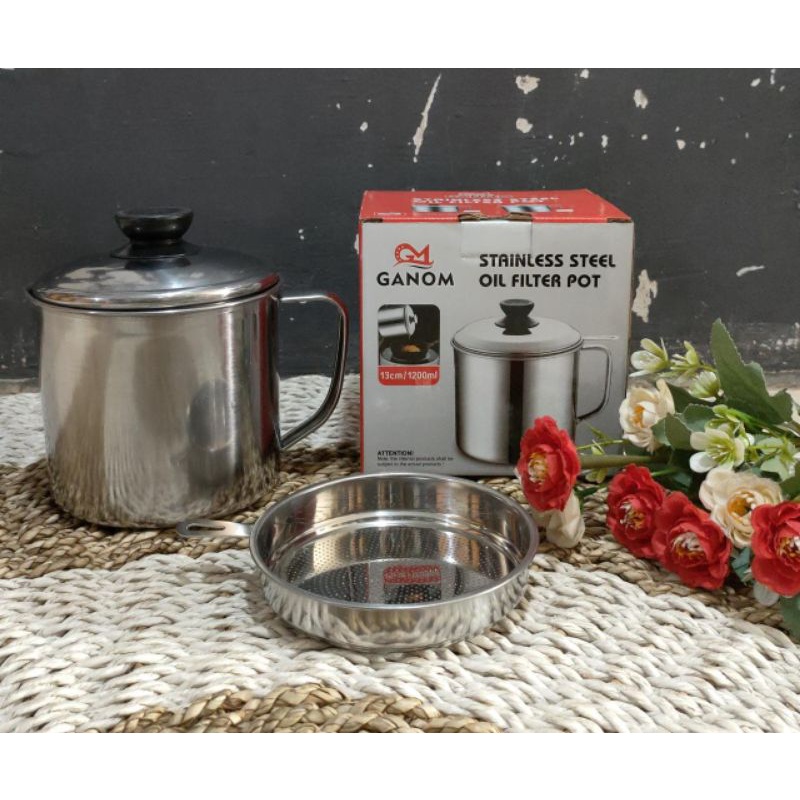 oil pot stainless steel GANOM
