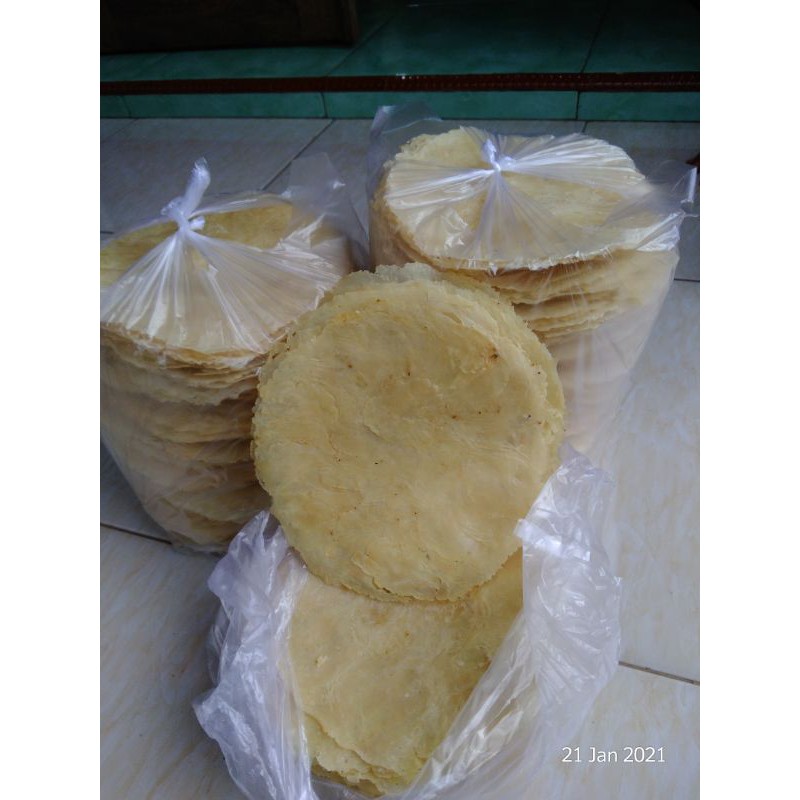 

Emping Melinjo JUMBOOO rasa BAWANG (GURIH) || Diameter 18-20 cm ASLI KEBUMEN