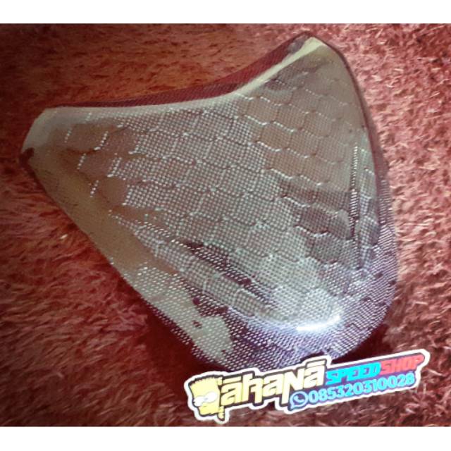 Visor vario 110  old custom kevlar motif hexagon