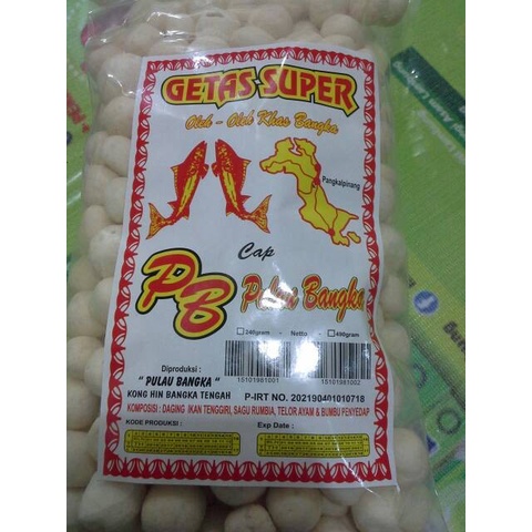 

kerupuk/ Getas Ikan Tenggiri Cap Pulau Bangka 250gr Asli Bangka