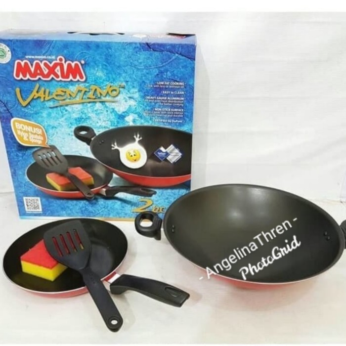 Peralatan masak Teflon Set Valentino - Penggorengan Teflon set Maxim
