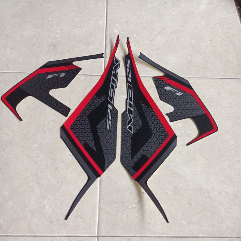 striping stiker les body Yamaha Mio M3 2020 hitam Lis merah bahan original