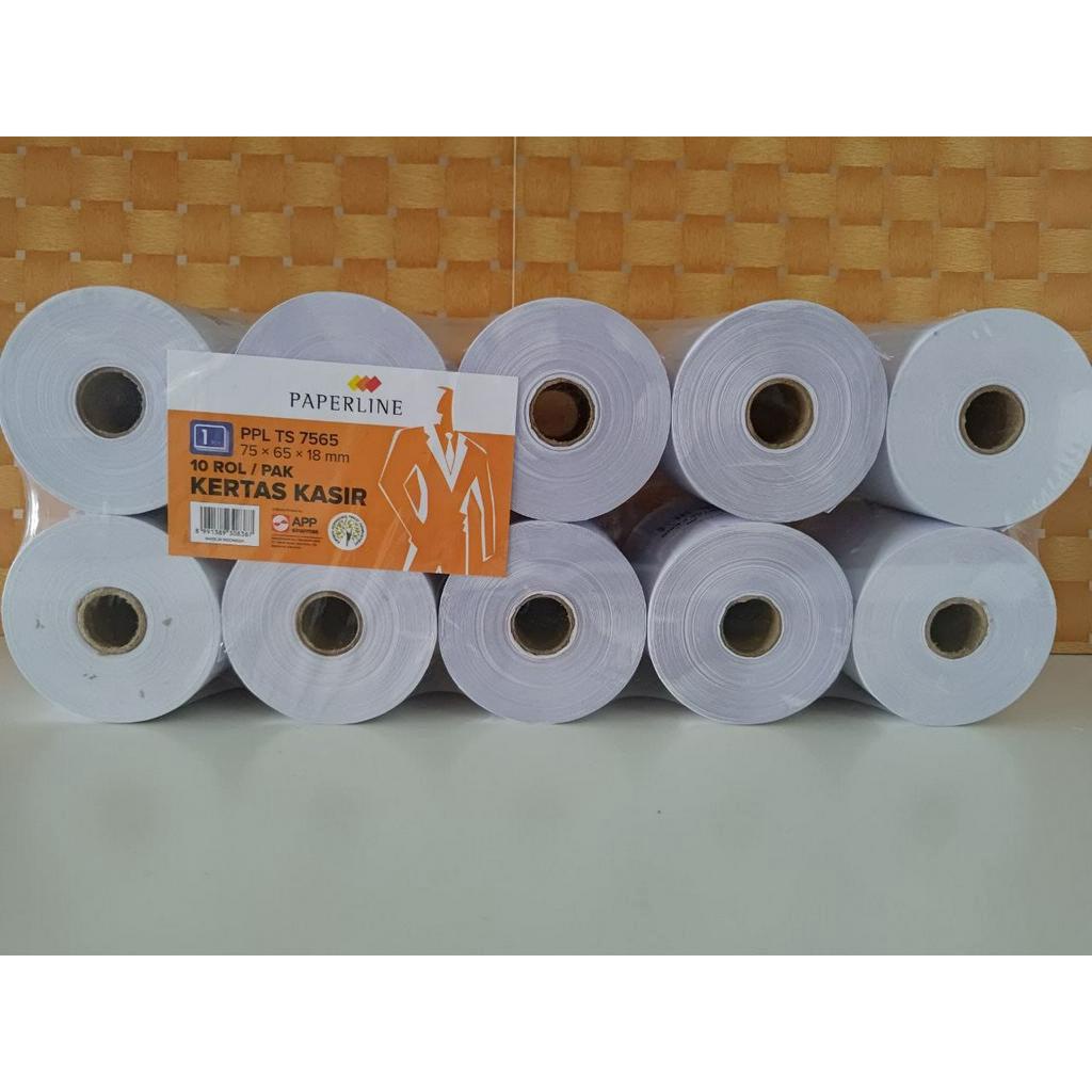 

Kertas Kasir Struk 75 x 65 Paperline 1PLY 10 Roll