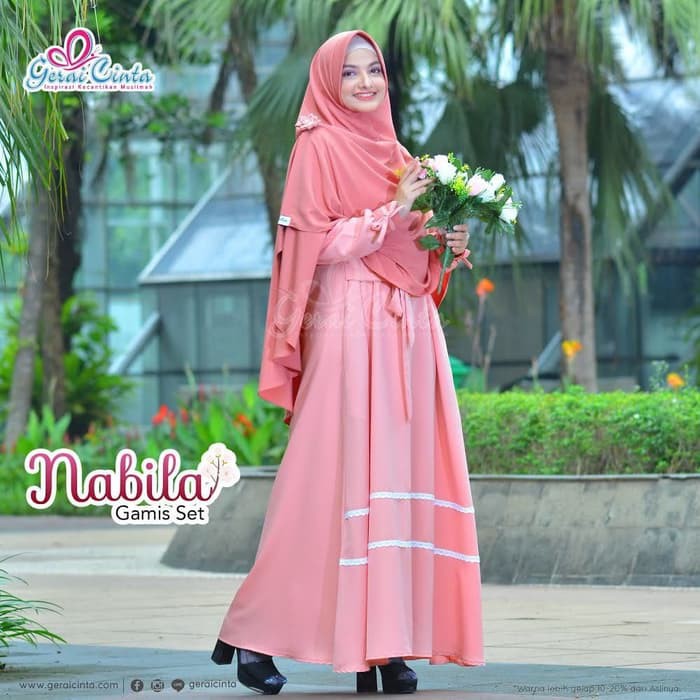 READY UP GAMIS NABILA SET BY GERAI CINTA - ABU-ABU MUDA, M