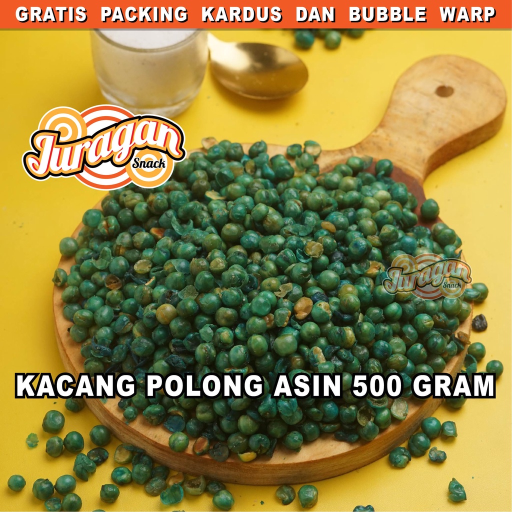 KACANG POLONG 500 gram snack kiloan makanan ringan jajanan cemilan camilan pedas asin gurih murah