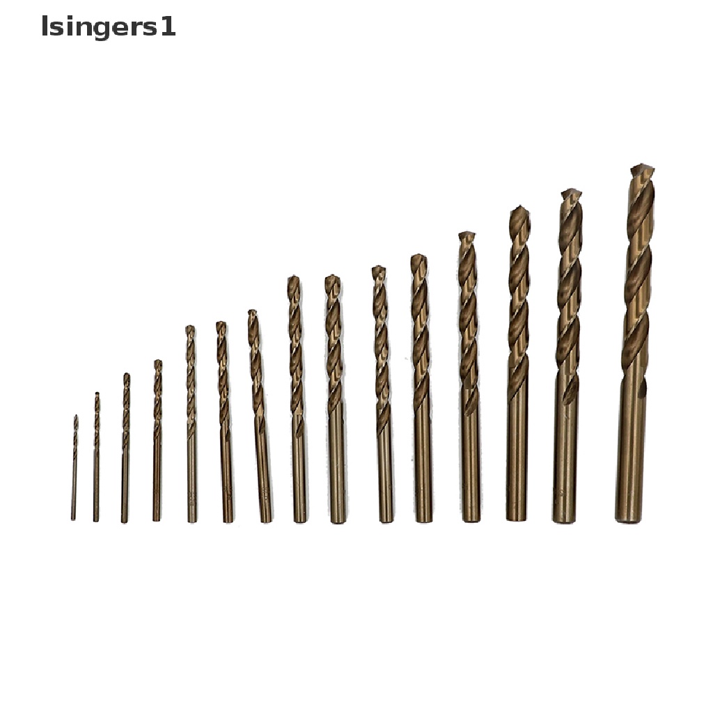 (lsingers1) 15pcs / Set Mata Bor Cobalt M35 Bahan HSS-Co M35 1.5-10MM