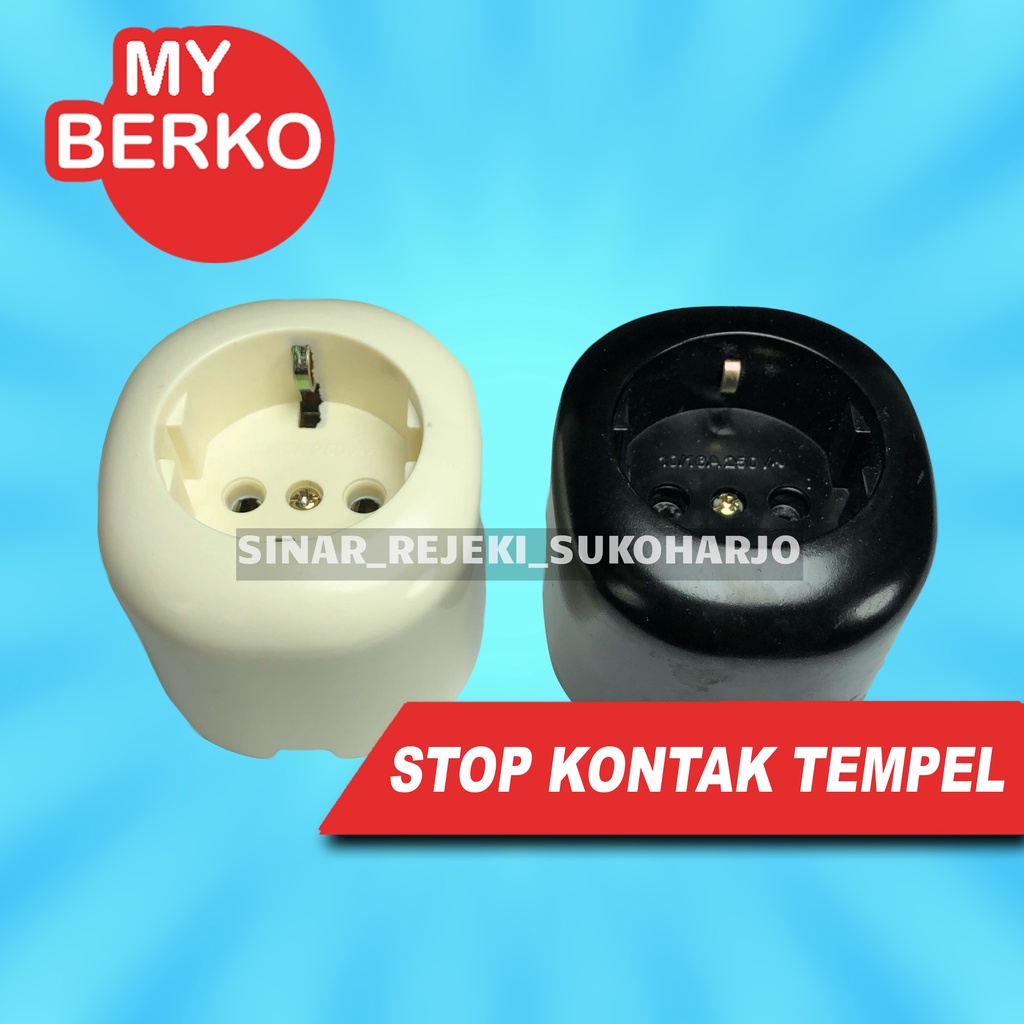 MY BERKO Stop Kontak OB Arde Tempel Dinding Outbow M3913