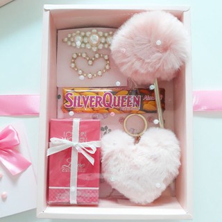 Pink Giftbox Hadiah Ulang Tahun Pacar Cewek / Kado Hadiah Unik Untuk