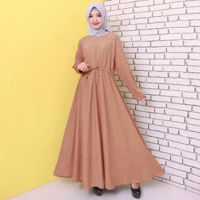 Baju Gamis Wanita Gamis Syari Polos Supernova Baju Gamis Pesta Wanita - Hitam Terlaris