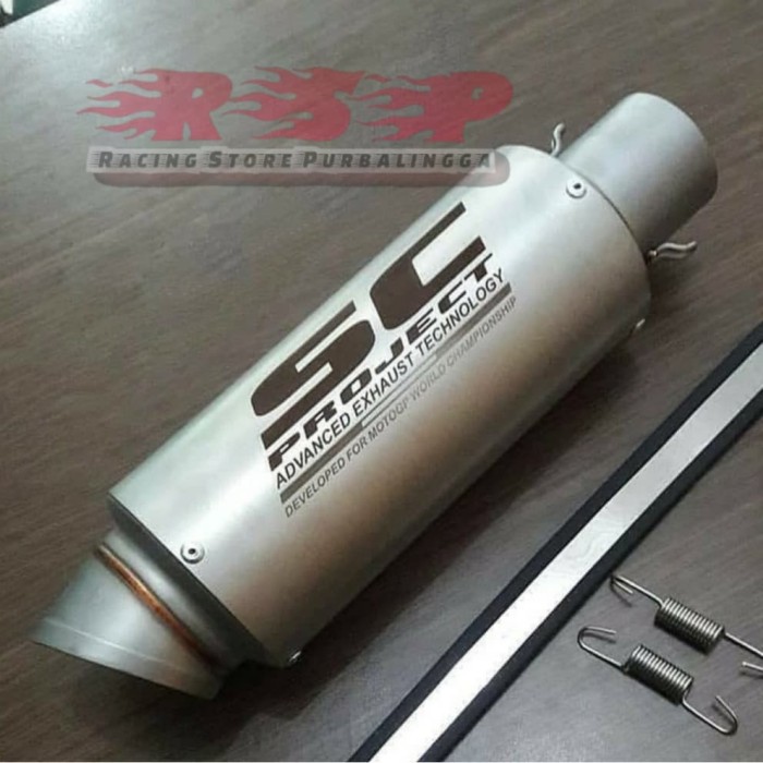 knalpot SC PROJECT GP70-R Titanium sunblast