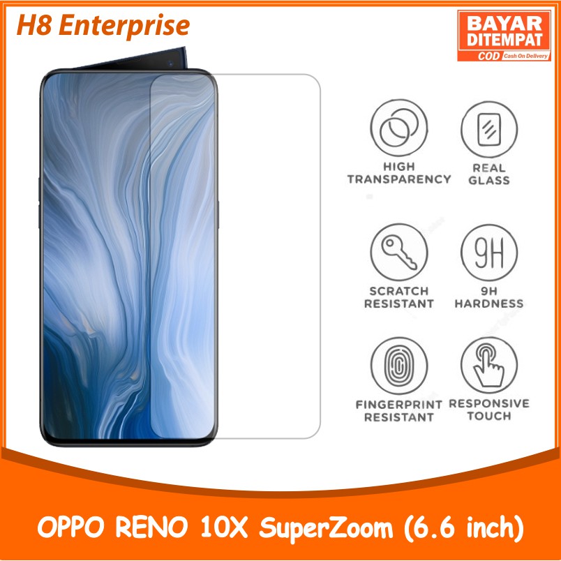 Tempered Glass Oppo Reno 10X Super Zoom - Anti Gores Kaca Premium Quality