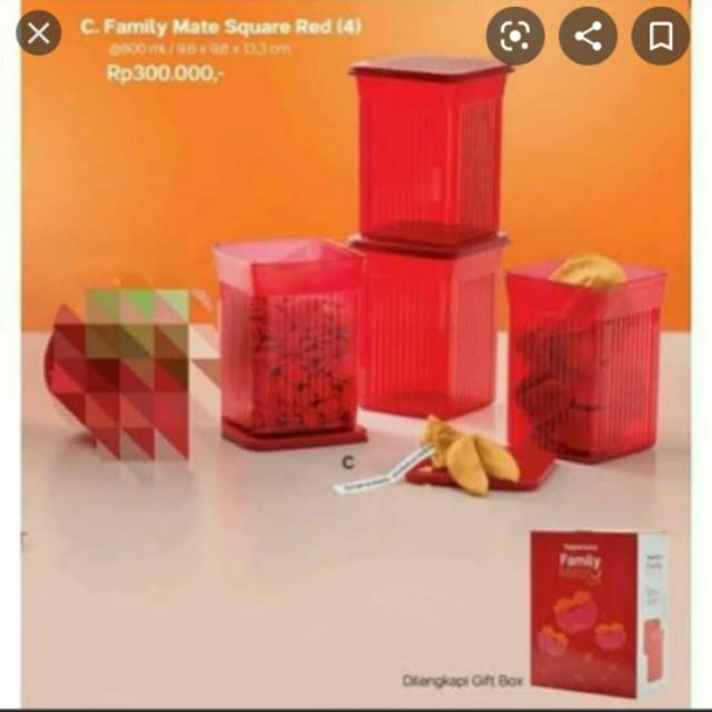 Family mate square red (4)