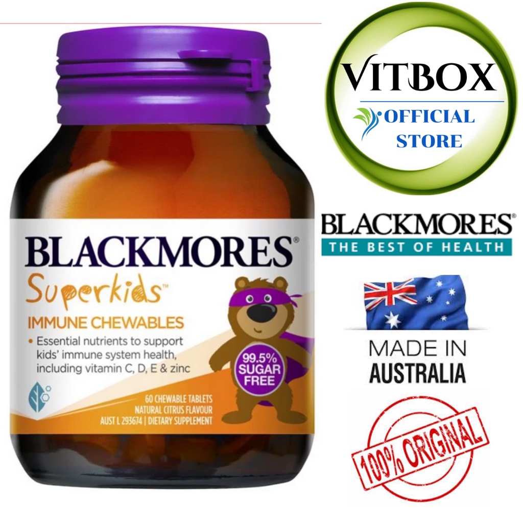 Blackmores Australia Vitamin Superkids Immune 60 Tablets