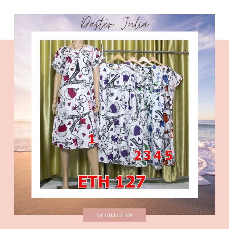 [SALE] DASTER JULIA KATUN RAYON ETH127 / DASTER WANITA NON BUSUI