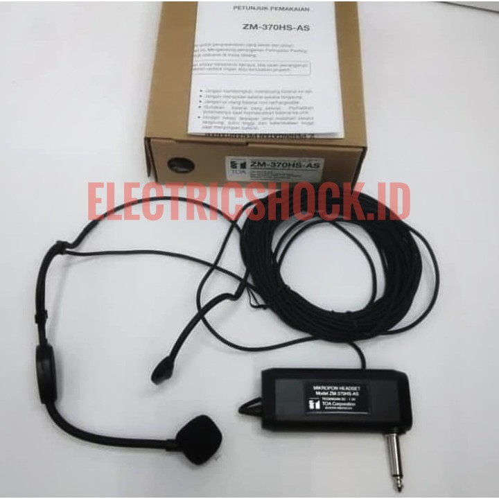 MIC HEADSET TOA ZM 370 HS AS / ZM 370HS AS ORIGINAL