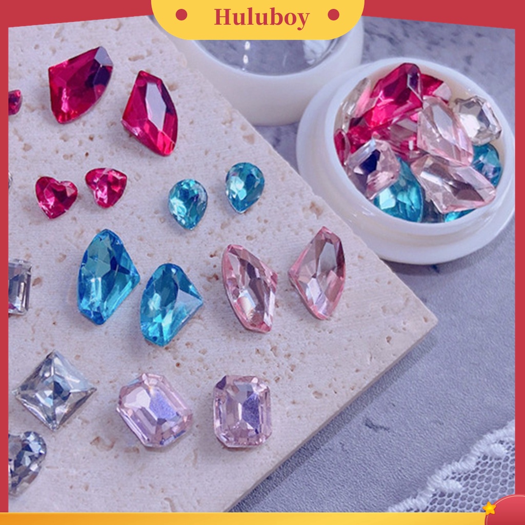 Huluboy Huluboy♡ Berlian Imitasi Bentuk Hati Untuk Dekorasi Nail Art