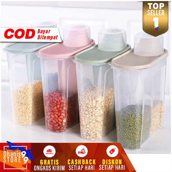 ¶30’ Toples Wadah Penyimpanan Makanan Ringan Food Storage Murah Tempat Cemilan Rumah