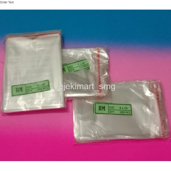 

SIAP KIRIM!!! Plastik OPP 8x10 cm Seal/Lem 1000 lembar