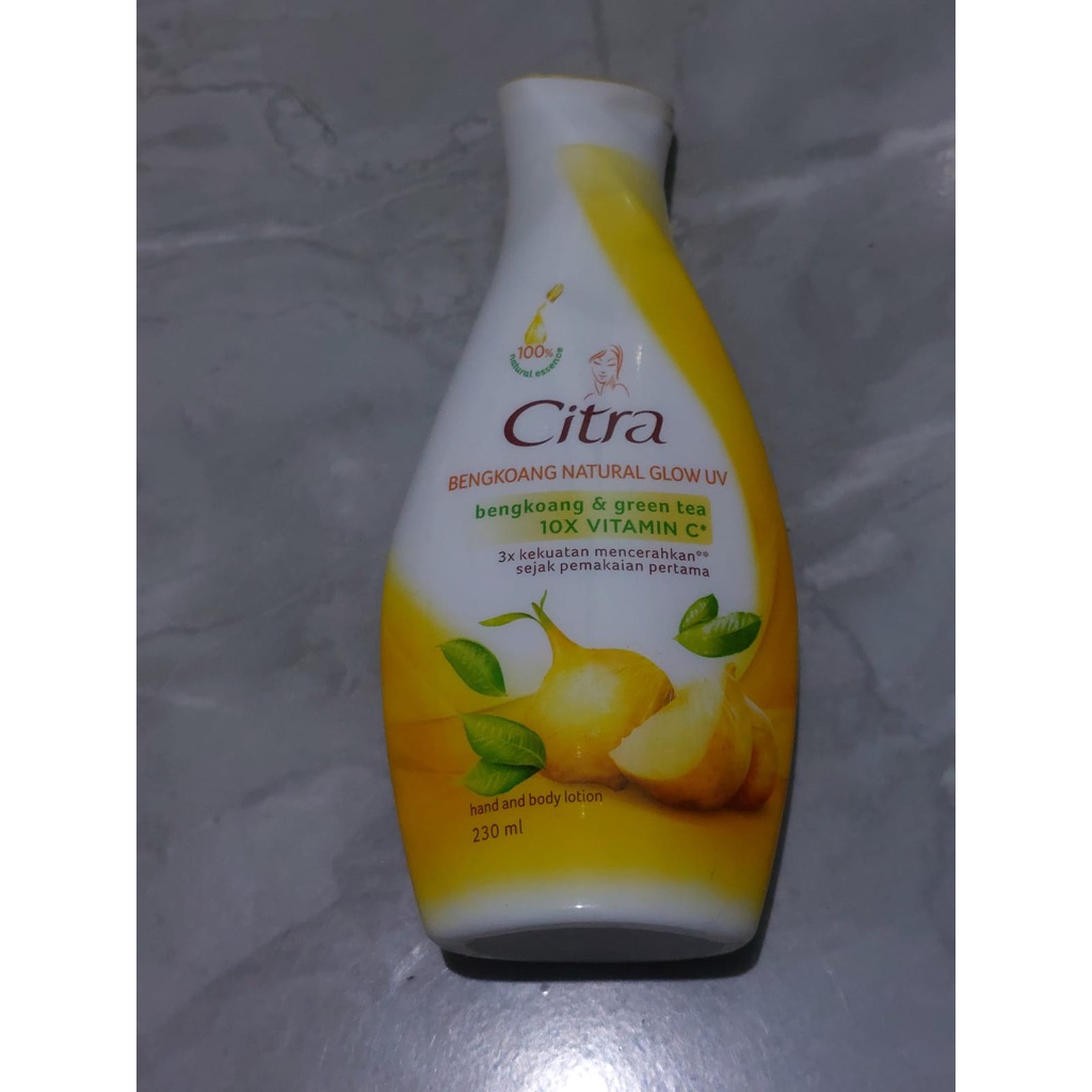 CITRA HAND BODY LOTION BENGKOANG & GREENTEA | SAKURA | GRAPESEED OIL & YOGHURT | AVOCADO & HONEY 230
