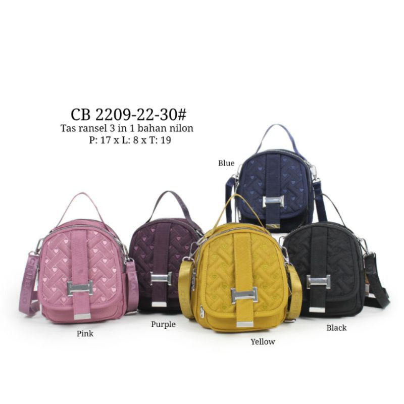 (Bisa cod)Tas wanita chibao import multifungsi 2209 kanvas