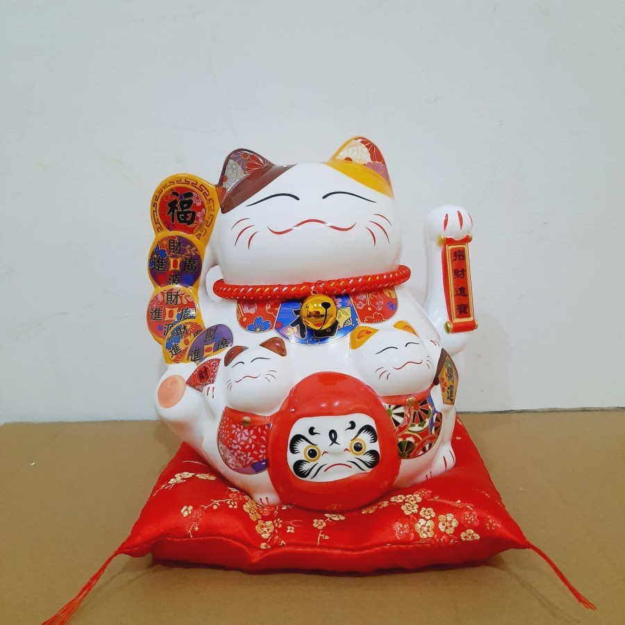 PAJANGAN KUCING LUCKY CAT MANEKI NEKO KADO MURAH MANEKI