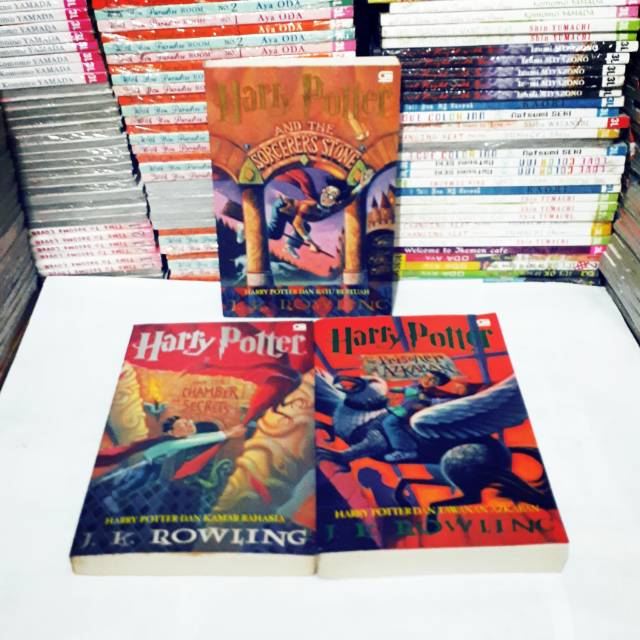 novel Harry Potter  vol. 1. 2 dan 3  paket 3 buku  ORIGINAL