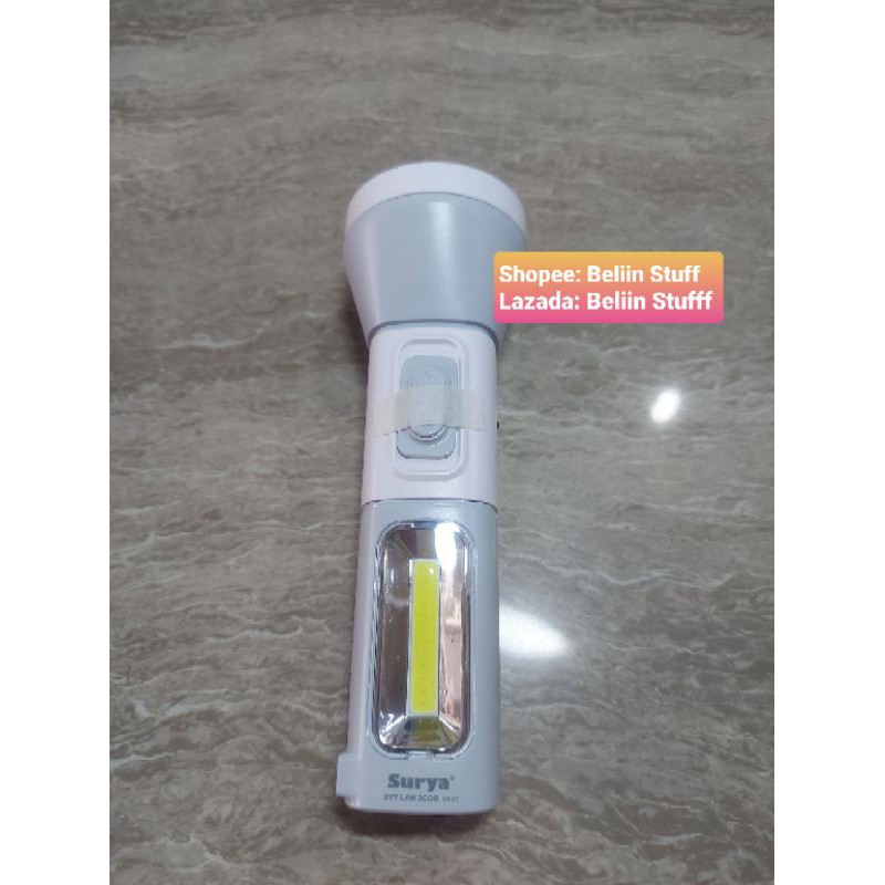 Senter tangan Cas Surya SYT L4W 3COB, Senter Rechargeable LED Light/ Emergency Lamp