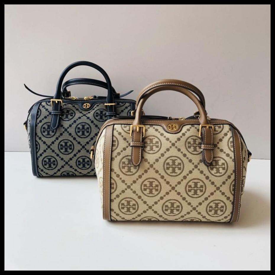 [ORIGINAL] TORY BURCH T MONOGRAM MINI BARREL DUFFLE BAG / TAS TB / TAS TB ORIGINAL / TAS TORY BURCH 