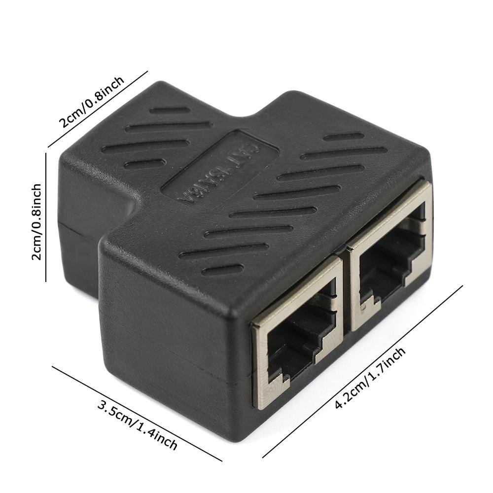 Adaptor LAN Jaringan PINEAPPLE RJ45 Splitter CAT6 1sampai2