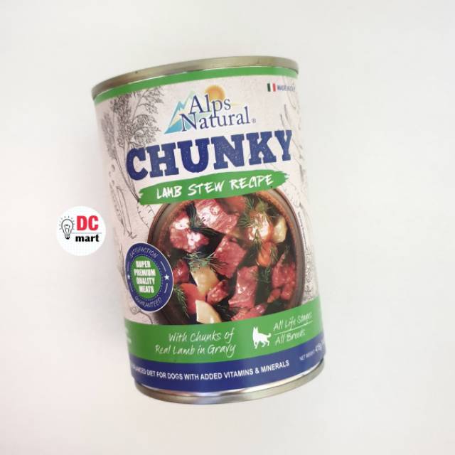 Alps Natural CHUNKY Wet Dog Food 415Gr / Makanan Daging Basah Anjing