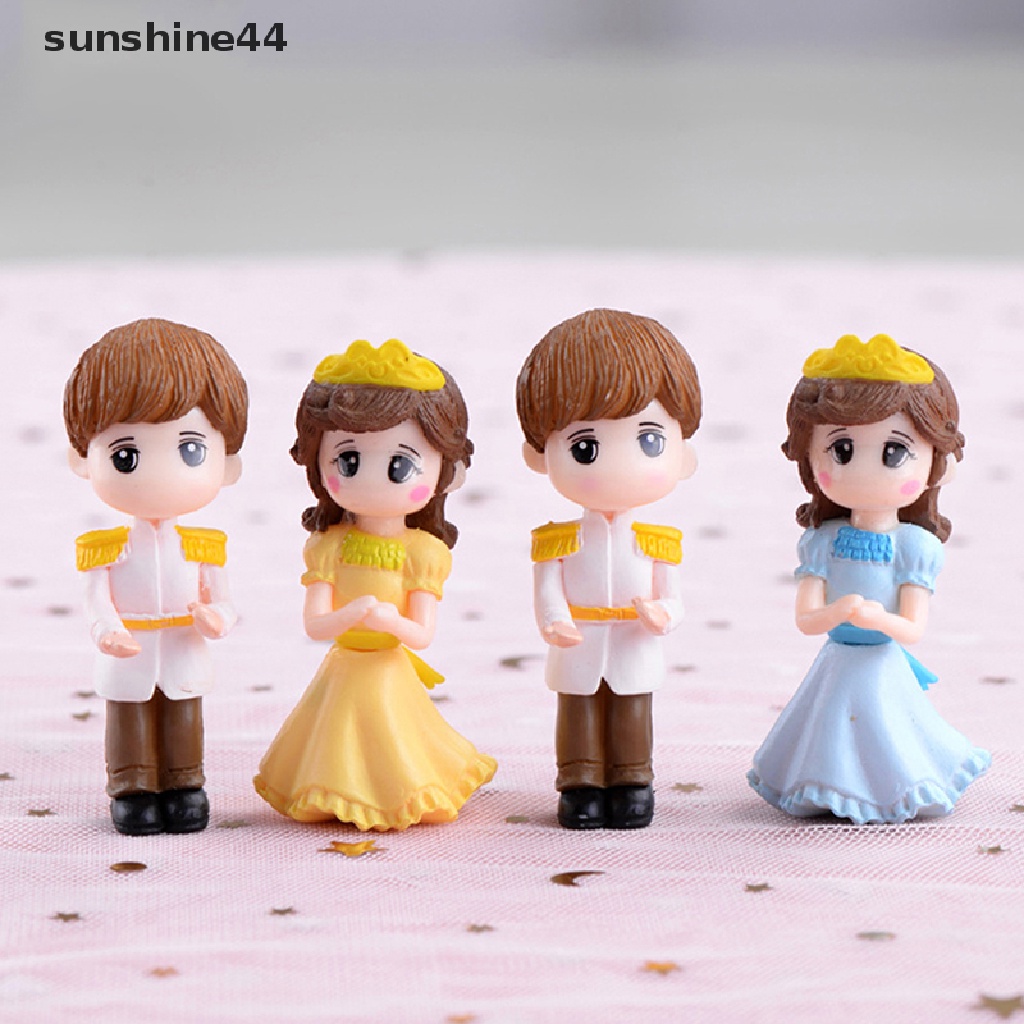 Sunshine 1 Set Miniatur Pasangan / Pria / Wanita Untuk Dekorasi Taman Mini / Lansekap Mikro DIY