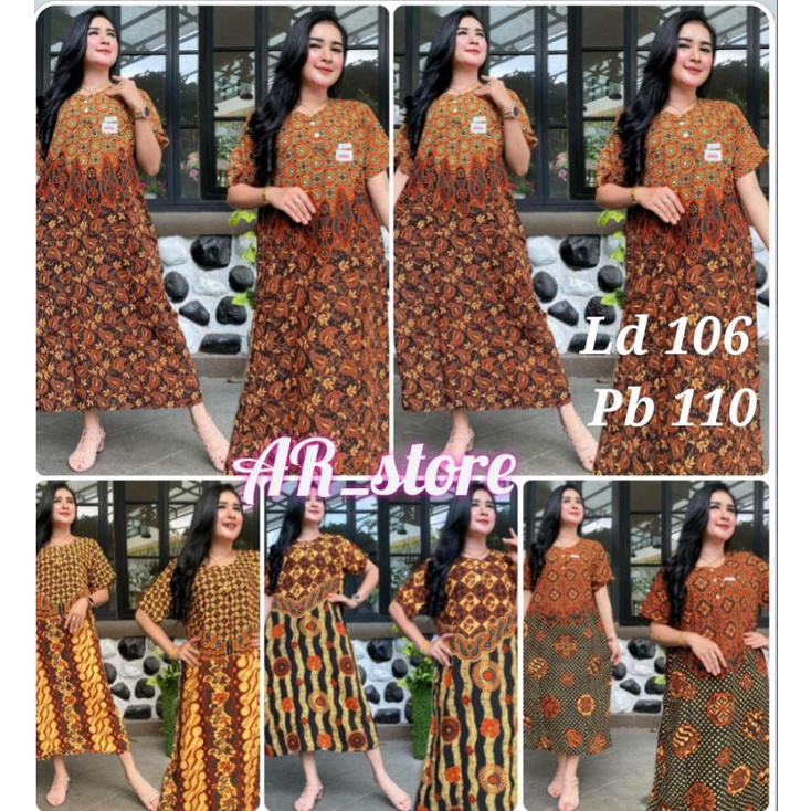 Daster Batik Sogan Busui-santung tebal-murah