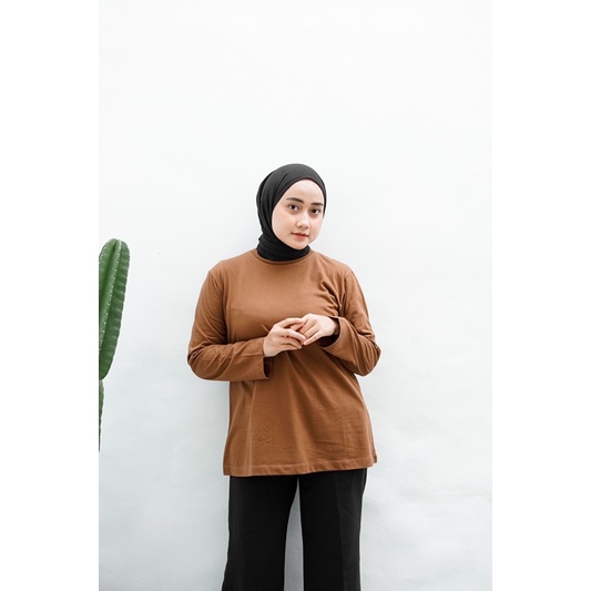 (BASIC COLOURS) Premium Reguler Longsleeve Tees Busui Nonbusui