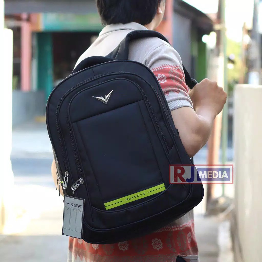 Tas Ransel Laptop REXSOVE ORIGINAL Backpack Sekolah Kuliah Formal Tebal Kuat Tas Pria Best Seller Tas Punggung Backpack SMP SMA Kuliah Kerja Dinas Seminar Bahan Tebal Awet Kuat Bagus