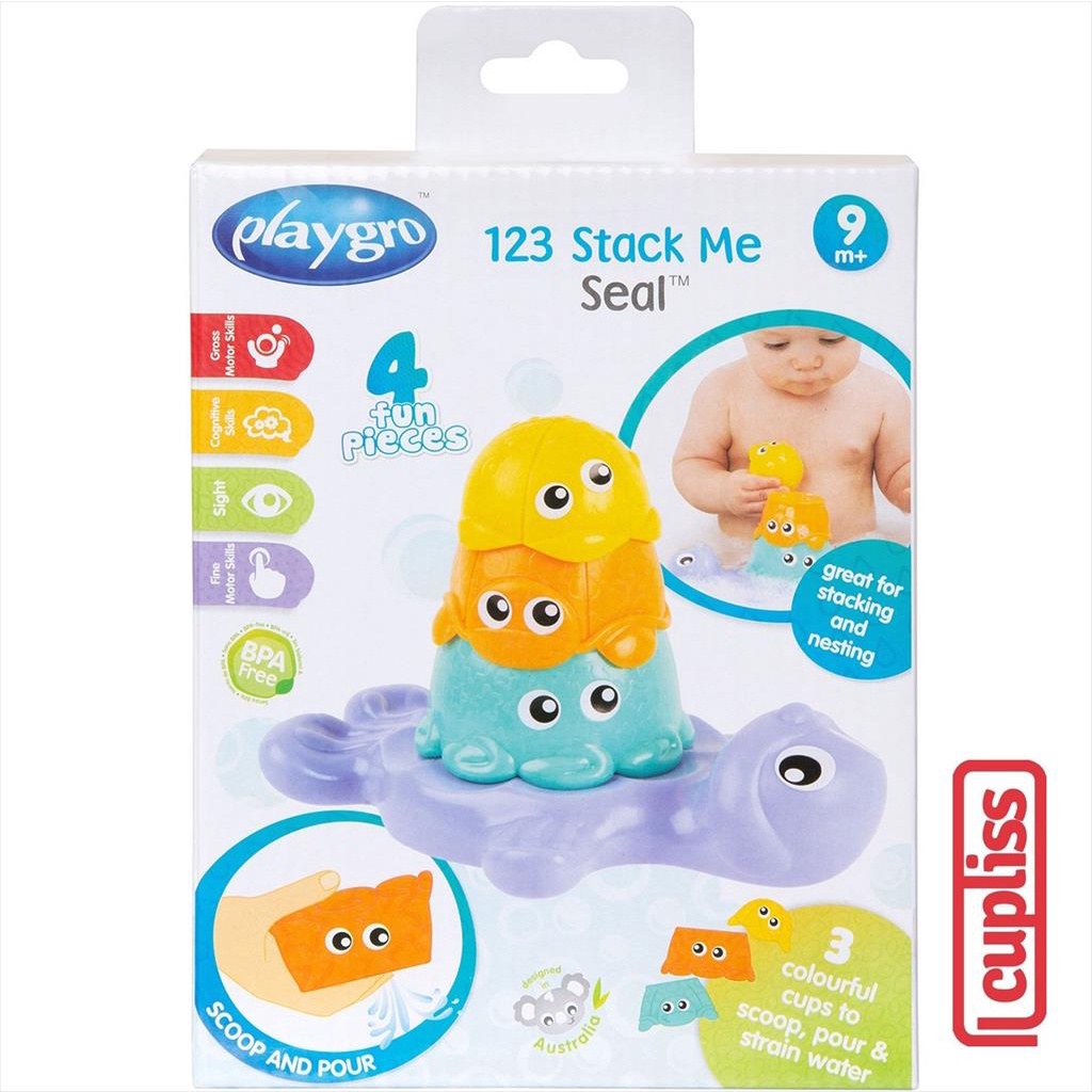 Playgro 128778 123 Stack Me Seal