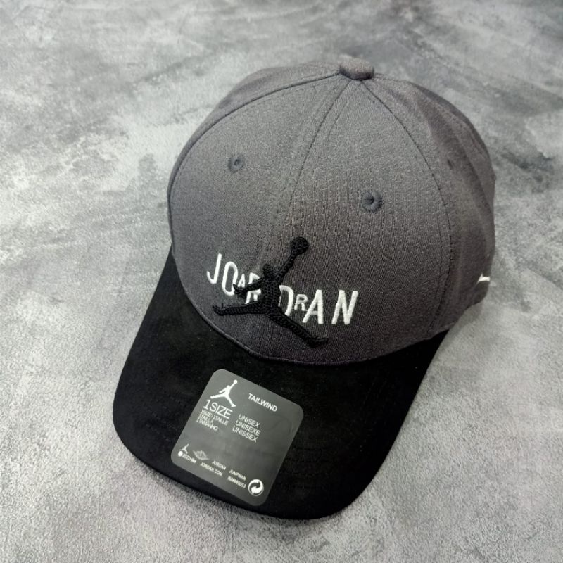 Topi Jordan Jumpman Grey Topi Baseball Premium Quality