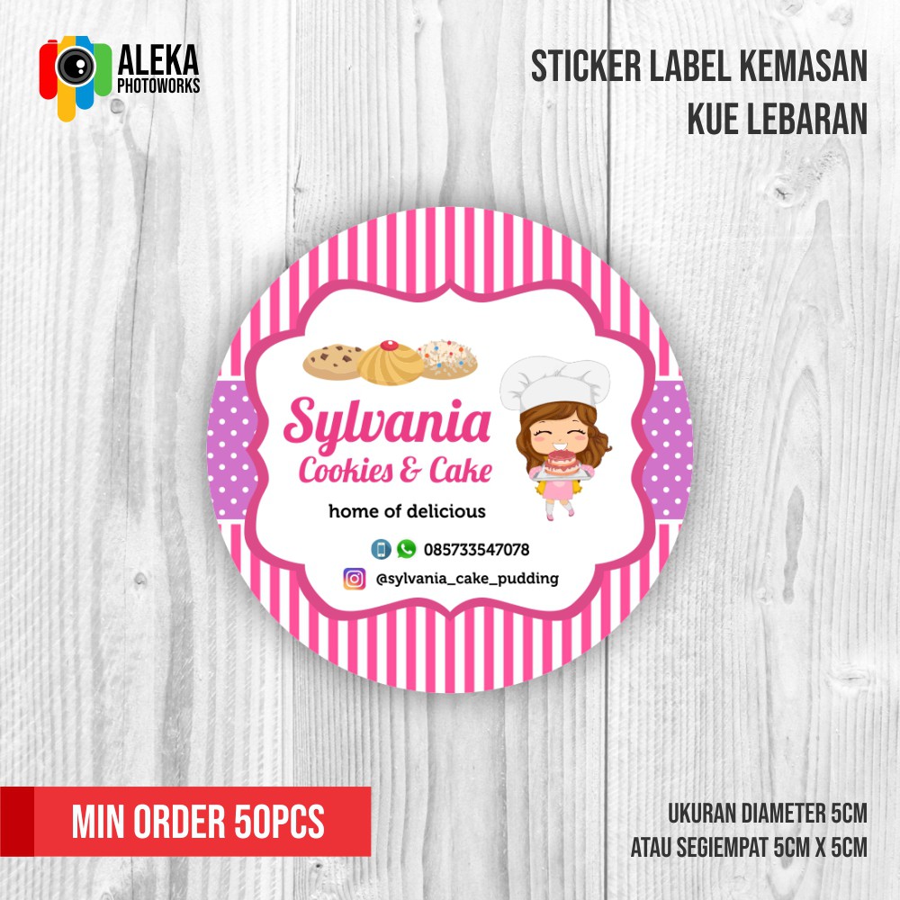 

Sticker Label Kemasan Kue Lebaran 04