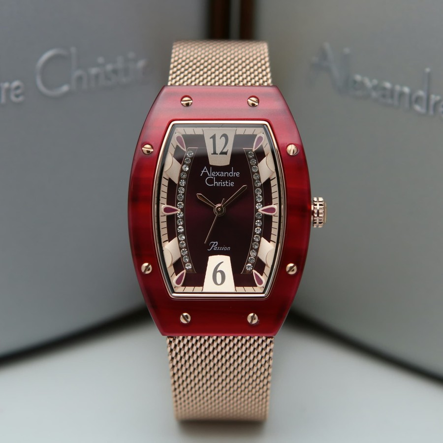 ORIGINAL Jam Tangan Wanita Alexandre Christie Stainles AC 2778 / AC2778 / 2778 Garansi Resmi 1 Tahun