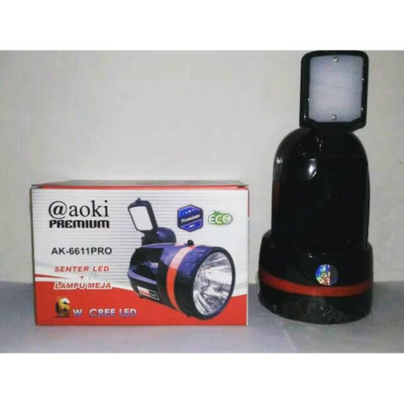 SENTER AOKI AK 6611 + LAMPU BELAJAR ATAU EMERGENCY