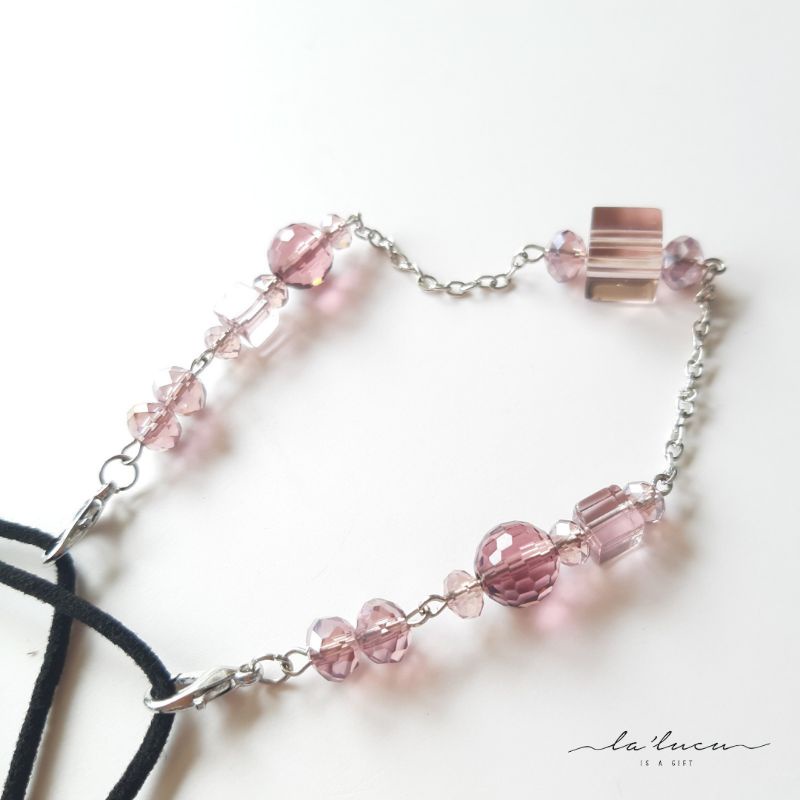 Konektor masker konektor masker hijab konektor masker kristal konektor masker kristal manik purple