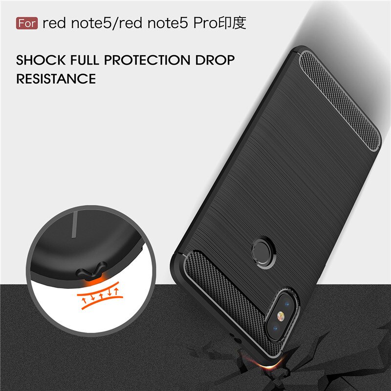 Case Xiaomi Redmi Note 5 Pro Softcase Carbon Premium Casing