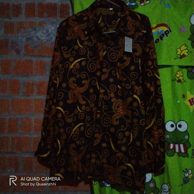 Couple Batik Maxi Dress Gamis Brokat Anami Sarwendah Bidara 074