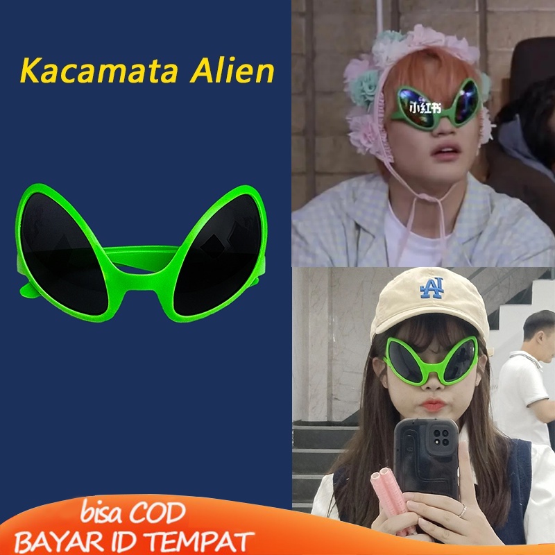 COD❤️Kacamata NCT Bentuk Alien Untuk Perlengkapan Pesta/Kacamata Alien Lucu Untuk Festival / Pesta