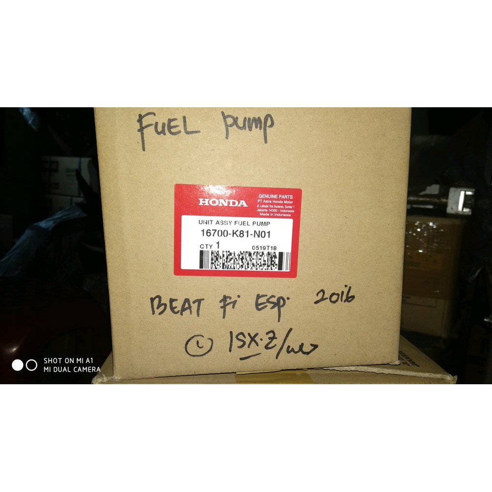 Fuel Pump BEAT FI 2016- BEAT STREET ORI HGP JKS19016